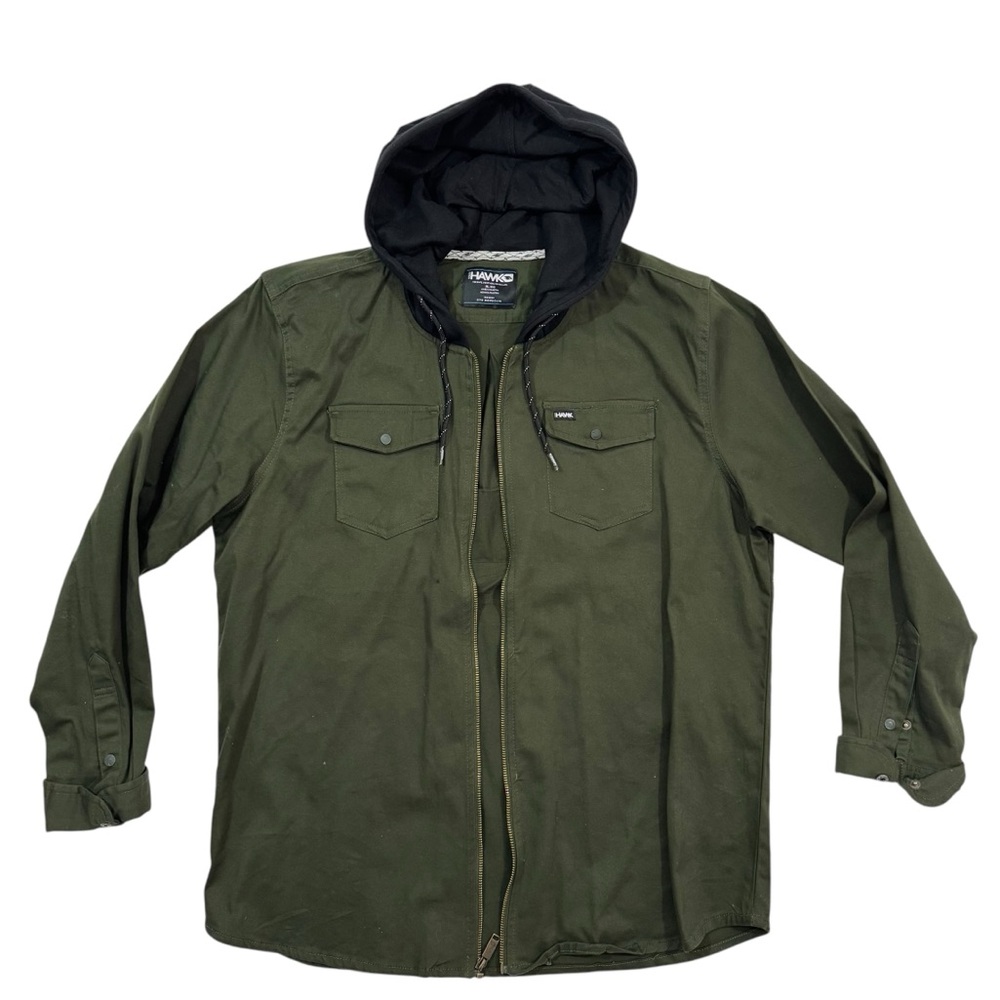 TONY HAWK Green Zip-Up Hoodie Jacket – Like New XL
